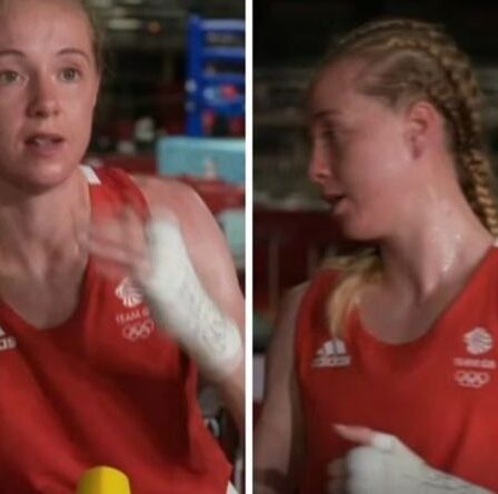 Le boxeur de l'équipe GB sort de l'interview après une sortie déchirante: "Je n'ai pas grand-chose à dire"