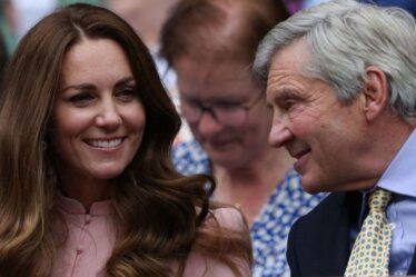 Le langage corporel de Kate Middleton « change » alors que le père Michael remplace William à Wimbledon