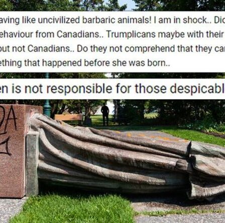 Les Britanniques FURIEUX après le renversement de la statue de la reine - "Aucune excuse pour ce comportement !"