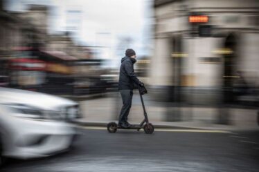 Les conducteurs seront «responsables» des accidents de scooter électrique dans le «plus grand risque» pour les automobilistes britanniques