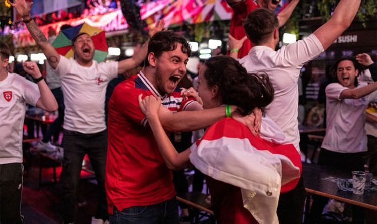 Les fans anglais se déchaînent alors que la victoire «absolument glorieuse» de l'Euro 2020 contre le Danemark «élève la nation