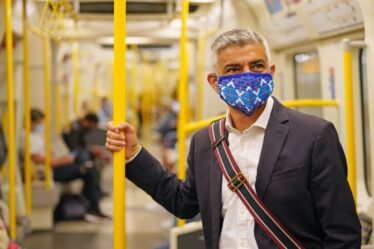 Les règles du masque de Sadiq Khan pour les transports à Londres soutenues par Grant Shapps