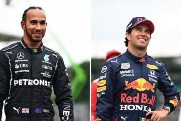 Lewis Hamilton a averti Sergio Perez de Red Bull "presque au niveau" de Max Verstappen