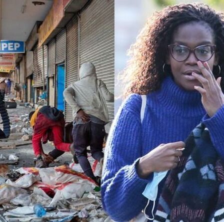 Oti Mabuse inondée de soutien alors qu'elle craint pour les parents au milieu des émeutes en Afrique du Sud