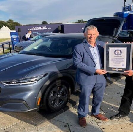 Record du monde : la Mustang électrique bat le record de consommation d'énergie de John O' Groats