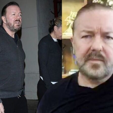 Ricky Gervais dit qu'une blessure atroce l'a laissé "dans le mauvais sens" tout en partageant ses préoccupations professionnelles