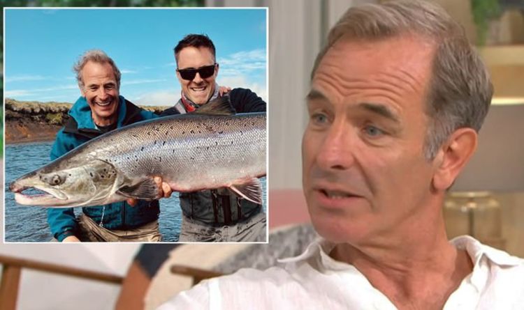 Robson Green s'exprime alors qu'il attrape du saumon sauvage de l'Atlantique "Ne tuez pas les poissons que vous ne pouvez pas manger"