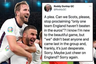 Un avocat écossais s'en prend aux Écossais "désespérés" en Angleterre à l'Euro 2020