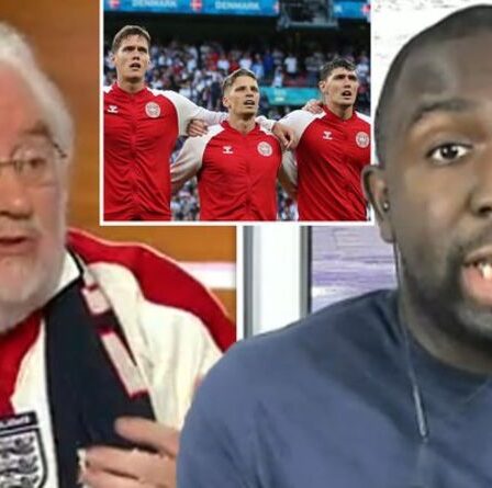 Un invité de Jeremy Vine reproche à Femi Oluwole d'avoir comparé les huées avec le drapeau brûlant "Dégoûtant !"