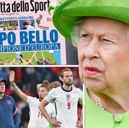 Un journal italien jubilatoire se moque de la reine après le chagrin de l'Euro 2020 - "Nous étions plus forts"