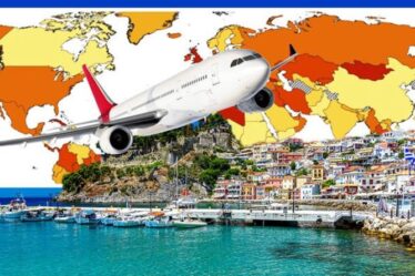 Vacances en Grèce: avertissement de voyage alors que Rhodes et Santorin deviennent rouges sur la carte des infections en Europe