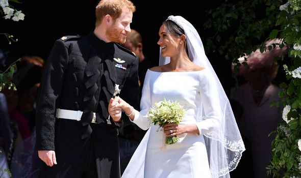 Meghan Markle et le prince Harry le jour de leur mariage