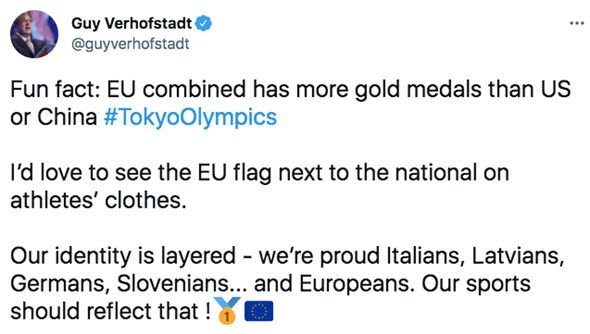 Tweet de Guy Verhofstadt