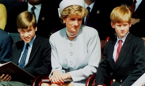 Le prince Harry et la princesse Diana