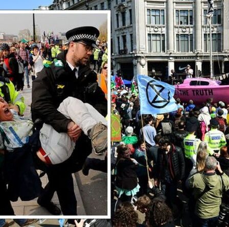 Fureur de la rébellion d'extinction: les manifestations de la police ont coûté aux contribuables britanniques 50 millions de livres sterling – chiffre fixé à SURGE