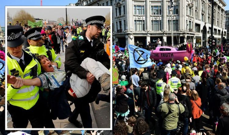 Fureur de la rébellion d'extinction: les manifestations de la police ont coûté aux contribuables britanniques 50 millions de livres sterling – chiffre fixé à SURGE