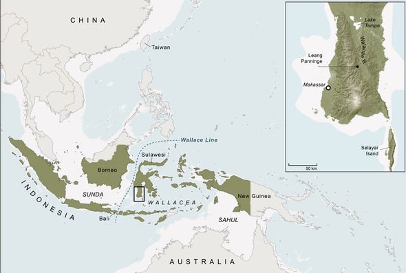 Carte de l'Asie du Sud-Est et Sulawesi du Sud