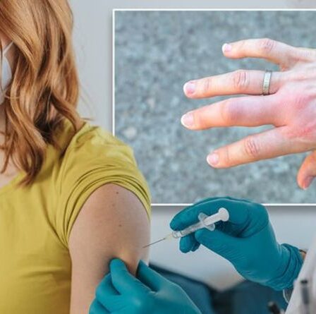 Avertissement sur le vaccin Covid: les jabs pourraient entraîner un changement de couleur des doigts et des orteils