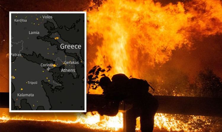 Carte en direct des incendies en Grèce : où sont les incendies en Grèce ?  56 feux actifs alors que les températures montent en flèche