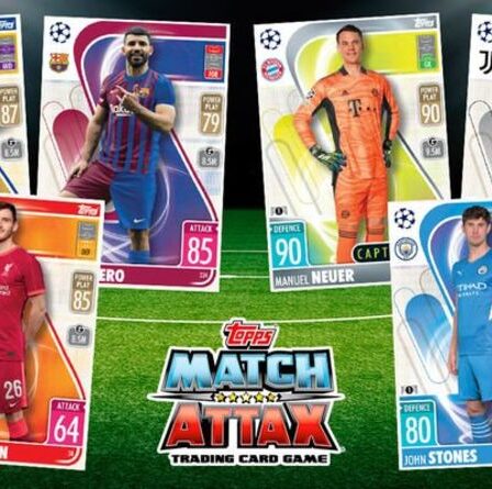 Cartes à collectionner Match Attax gratuites dans le Daily Express de demain