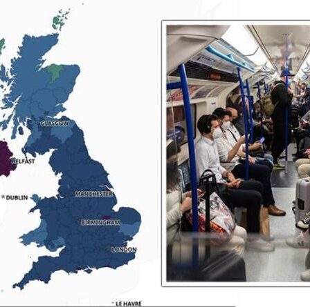 Combien de cas de Covid dans ma région ? Niveau d'infection au Royaume-Uni MAPPED
