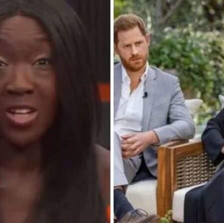 « De retour » gémit l'animatrice de GB News alors qu'elle déchire Meghan et Harry à propos d'une dispute royale contre le racisme