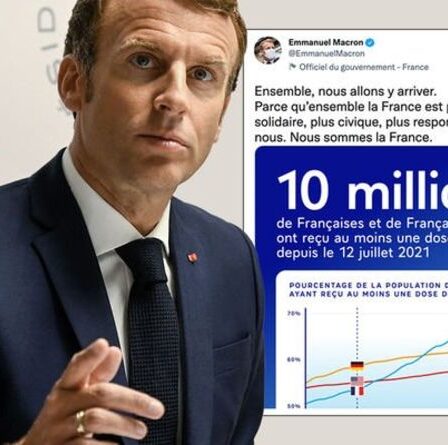 Desperate Macron utilise un tableau de données sur les vaccins recadré pour cacher le succès du Royaume-Uni et se vanter de la France
