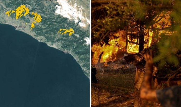 Feux de forêt cartographiés : d'énormes feux de forêt brûlent en Grèce, en Turquie et en Italie - MAPS