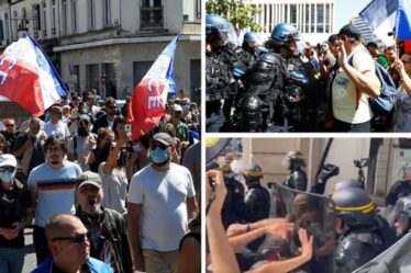 France FURY: Des manifestations contre Macron éclatent pour un cinquième week-end consécutif – tempête policière à