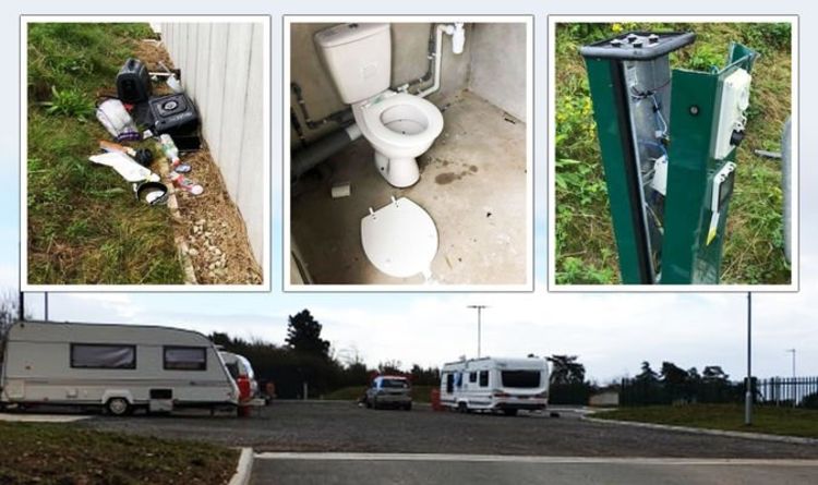 Fury alors qu'un site de voyageurs cornouaillais de 1 million de livres sterling est laissé dans un «désordre complet» avec des toilettes couvertes de matières fécales