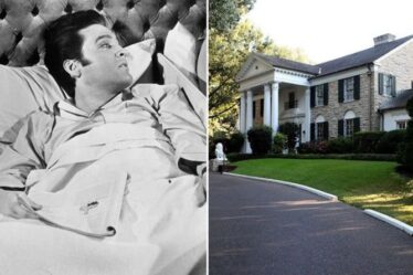 La chambre à l'étage Graceland d'Elvis Presley: l'habitude hilarante de King avec son lit et son miroir