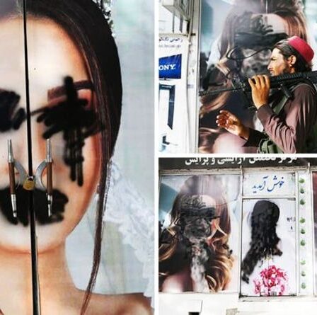 La répression effrayante des talibans COMMENCE : des visages de femmes brutalement défigurés dans un salon de beauté de Kaboul