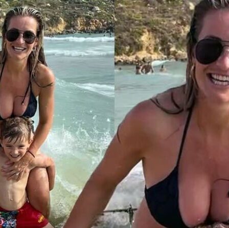L'animatrice de Countryfile, Helen Skelton, fait s'effondrer les fans avec un bikini TRÈS gros seins
