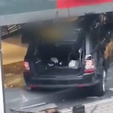 Le Range Rover 'Crash & Collect' défonce la fenêtre du magasin Argos de Londres – VIDEO