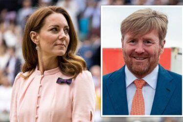 Le monarque néerlandais s'inspire du livre de Kate alors qu'il marque le départ de la princesse Alexia au Royaume-Uni