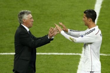 Le patron du Real Madrid, Carlo Ancelotti, fait une déclaration de transfert de Cristiano Ronaldo
