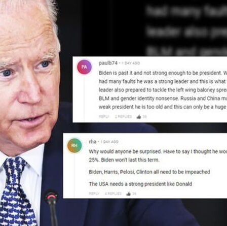 Le «président fantoche» Joe Biden s'est brutalement moqué alors que le leader américain PLONGE dans de nouveaux sondages