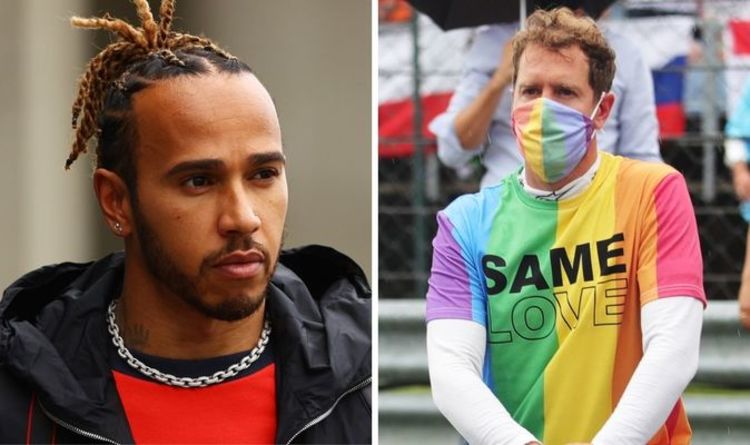 Lewis Hamilton claque la F1 et soutient Sebastian Vettel sur un t-shirt LGBTQ+ en Hongrie