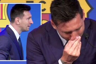 Lionel Messi fond en larmes aux adieux de Barcelone puis fait allusion au transfert du PSG