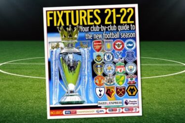 Magazine gratuit de matchs de football dans le Daily Express de samedi