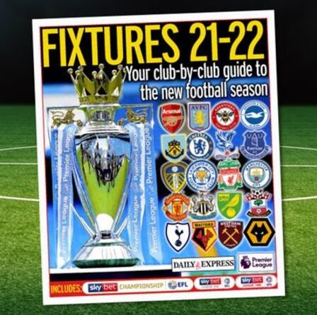 Magazine gratuit de matchs de football dans le Daily Express de samedi