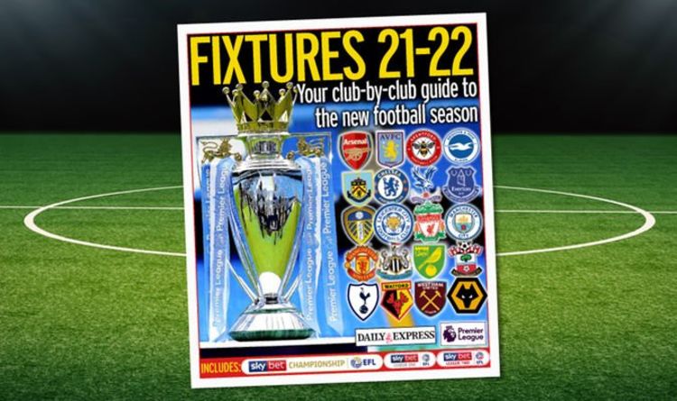 Magazine gratuit de matchs de football dans le Daily Express de samedi