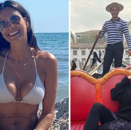 Melanie Sykes, 51 ans, dit que toyboy, 24 ans, "a son cœur" alors qu'ils se réunissent après la sortie de la télévision