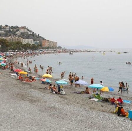 Moment d'horreur des trafiquants de drogue enfoncent des touristes sur une plage espagnole – VIDEO