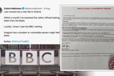 Pourrait terrifier les personnes vulnérables !  La BBC attaquée après avoir envoyé des lettres "très menaçantes"