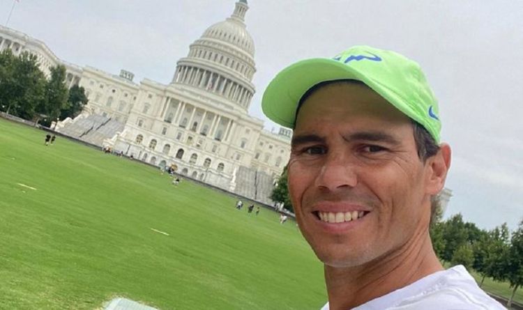 Rafael Nadal abandonne le bruit des médias sociaux à la Maison Blanche à Washington pour Citi Open