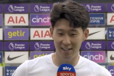 Son Heung-min réagit aux fans de Tottenham scandant « Regardez-vous Harry Kane ? »  contre Man City