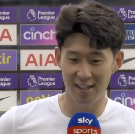 Son Heung-min réagit aux fans de Tottenham scandant « Regardez-vous Harry Kane ? » contre Man City