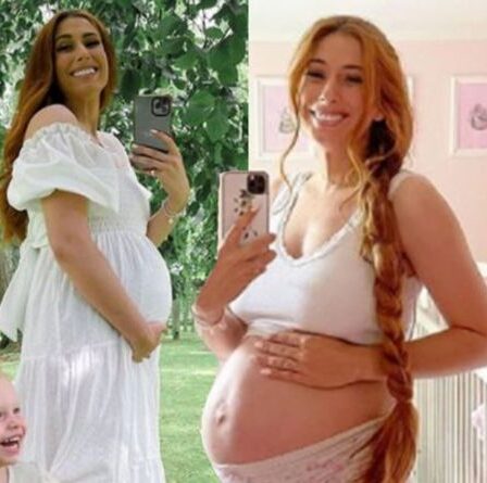 Stacey Solomon présente une bosse de 33 semaines dans ses sous-vêtements après avoir révélé des regrets de grossesse
