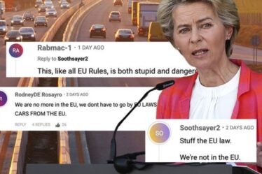 Stuff la loi de l'UE, nous ne sommes pas dedans !  Les Britanniques dénoncent une règle de vitesse « stupide et dangereuse » pour les voitures